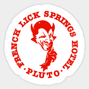 Vintage French Lick Springs Hotel Pluto Water Sticker